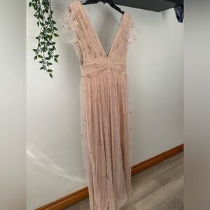 BALTIC BORN | Blush pink maxi dress with jewel detailing NWT